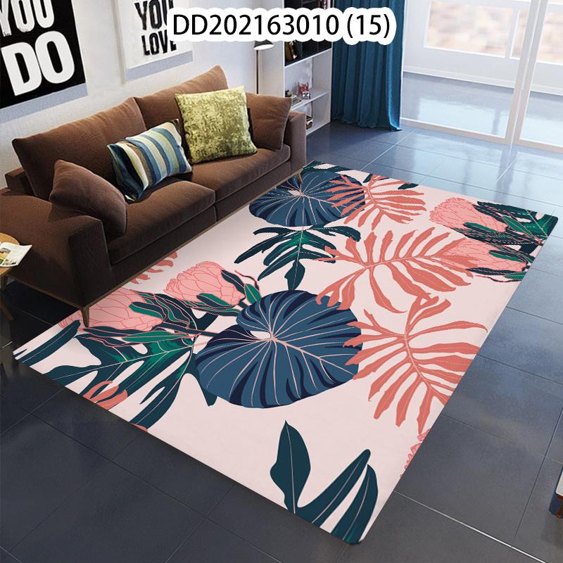 Green Plants Leaves Animals Large Rugs Carpets Living Room Bedroom Decorative Floor Mats Anti -Slip Washable Table Mats Alfombra
