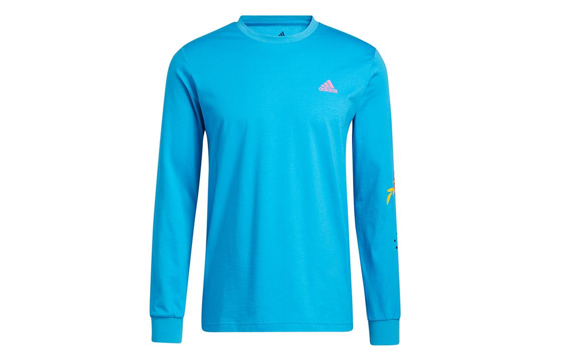 Adidas Sweatshirts Men s Teal Crew Neck Moderate Regular GR1284 M