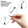 20 pz BS1010 Lama raschietto per coltello da rifilatura per sbavatori manuali Lama di ricambio per raschiare plastica PVC Ferro