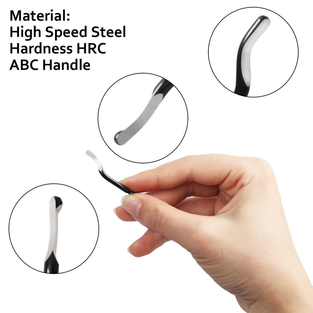 20 pz BS1010 Lama raschietto per coltello da rifilatura per sbavatori manuali Lama di ricambio per raschiare plastica PVC Ferro
