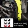 Side Air Vent Frame Decorative Trim Cover For Suzuki Jimny 2018-2025 ABS Carbon Fiber Look Anti Scratch Car Interior Accessories