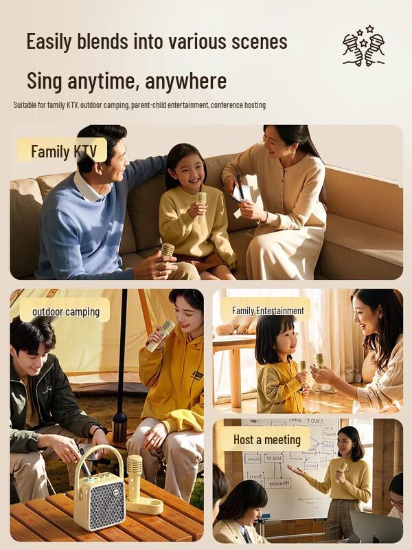 Divoom SongBird-SE Karaoke Bluetooth Speaker with Dual Mics