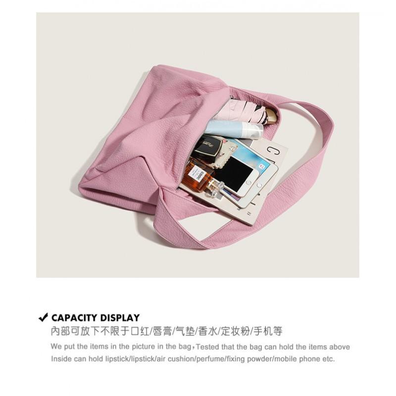 All-matching Ins Cross-body Bag Women's Large Capacity Soft Leather Shoulder 2025 New Casual Tote Underarm
