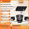 AOV Solar-Powered Outdoor Camera with Panoramic HD Night Vision and Three-Lens No-Dead-Corner Coverage