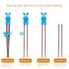 Children Adults Beginners Training Chicken Wing Wood Chopsticks Box Random