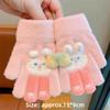 Cartoon Rabbit Children Full Fingers Gloves Plush Windproof Gloves Cute Kids Knitted Gloves