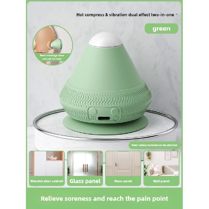 Silicone Massager Ball USB Rechargeable Vibrating Massage Ball Fitness Muscle Waist Back Relaxation Massager For Pain Relief