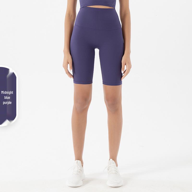 

2025 Телесные Шорты для Йоги с Высокой Посадкой и Эффектом Подтяжки Ягодиц - Приятные к Коже, Бесшовные Фитнес-Брюки Extra Large
