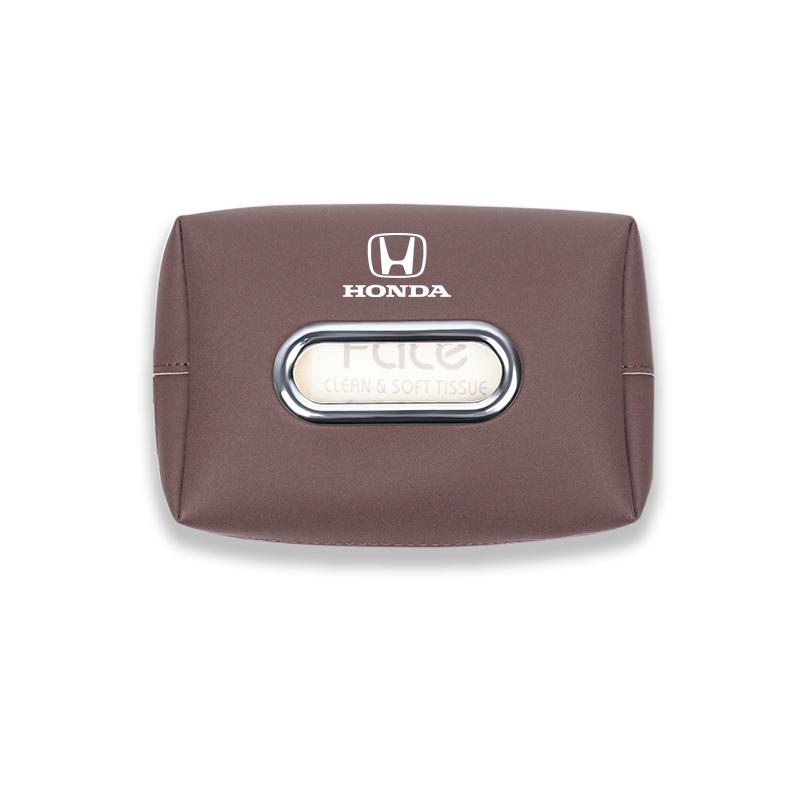 CVX5 PU Leather Car Interior Tissue Box Seat Back Organizer For Honda CR-V Accord Civic HR-V Pilot Odyssey Fit Jazz Vezel CITY Freed