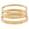Stylish Men's & Women's Stainless Steel and Titanium Bracelets with Diamonds, Popular In Europe & America
