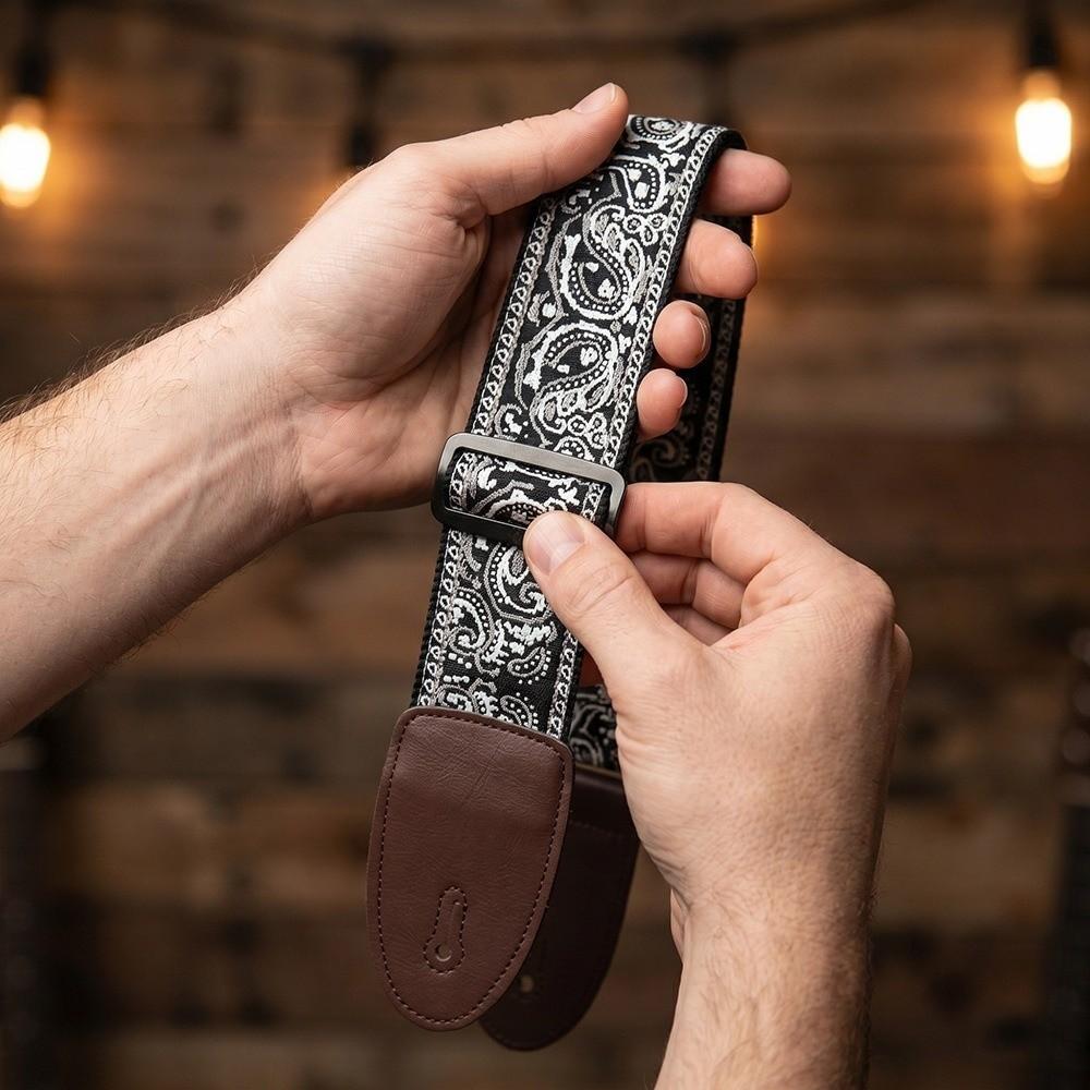 Leather Guitar Strap Acoustic Bass Strap Bass Acoustic Electric Guitar Ukulele Instruments
