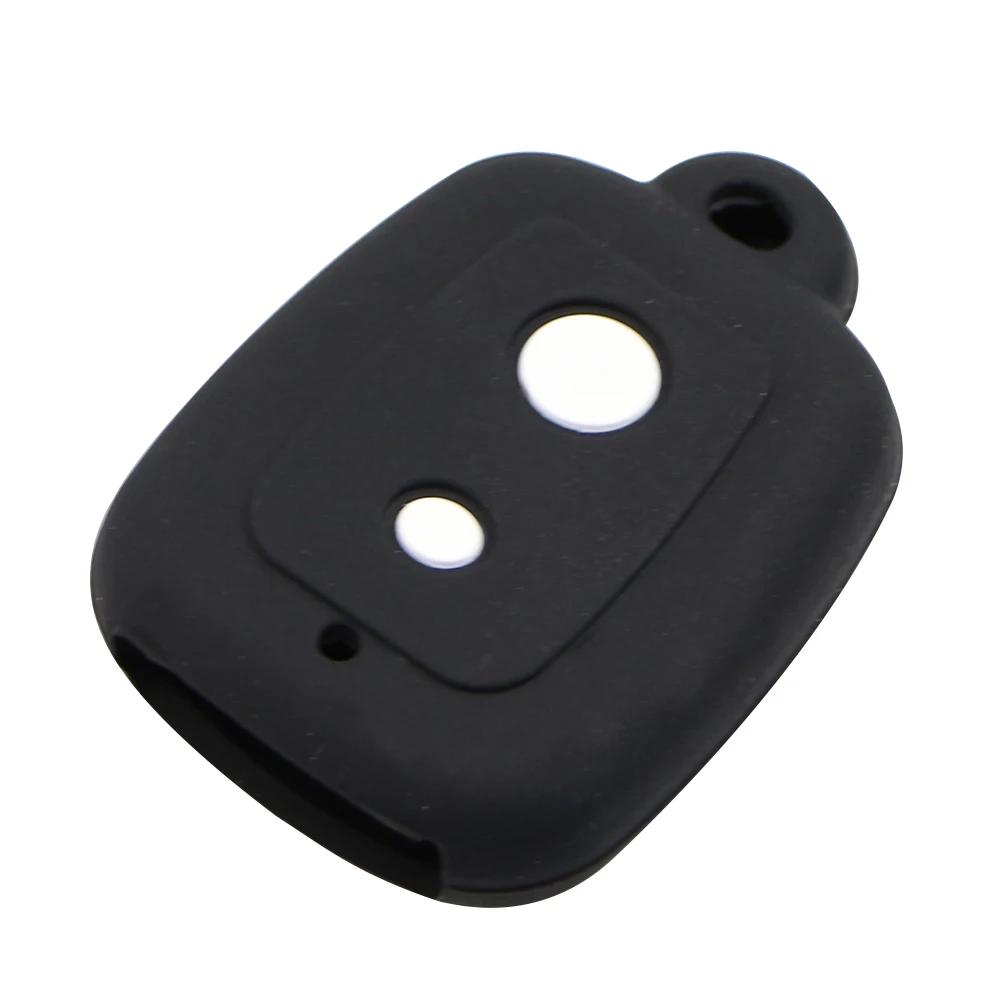 2Buttons Silicone Car Key Cover Case Set Protection Skin Shell Bag Fit for PERODUA Alza Viva Myvi Remote Key Holder
