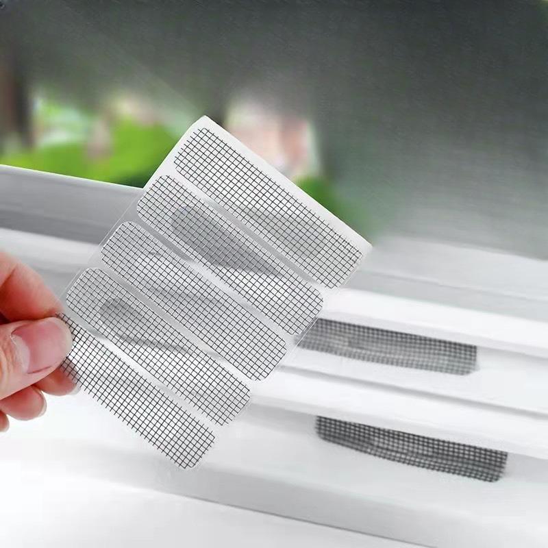 Self-adhesive One-time Hole Patching Velcro for Window and Door Screens, Insect and Mosquito Repellent, and Window Drainage
