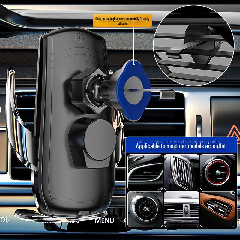 Car Phone Holder & Wireless Charger with Magic Clip A1 - Navigation Support Bracket