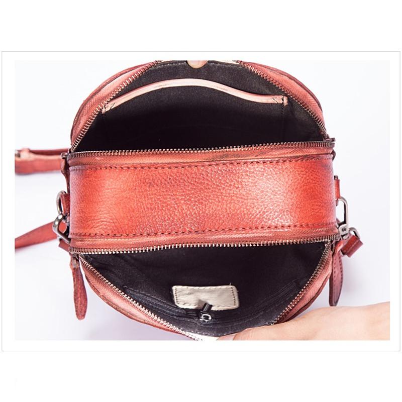 Pravá kůže ve tvaru srdce Dámské kabelky Vintage kabelky přes rameno Módní dámská večerní kabelka Crossbody Messenger kabelky Peněženka GZW