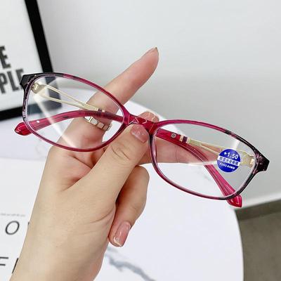 Stilvolle Damen-Lesebrille mit Blaulichtfilter für Mittelalte & Senioren - Trendige, hochauflösende Brille