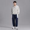 Li Ning Serie Tendenza Sportiva Pantaloni Jogger in Maglia Spliced Vita Media Traspiranti Versatili Uomo fondo Blu Marina AYKV105-2