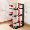 Pot Rack Organizer Under Sink Adjustable Cookware Storage Heavy Duty Space Saving Shelf for Cabinet Kitchen Cookware Holder