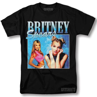 Britney Spears Shirt Konzert Tour Merch Oops 2000er Grafikdesign T-Shirt