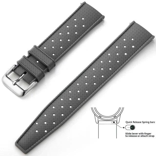 18mm 20mm 22mm Rubber Strap for Rolex SUB Omega Seamaster Seiko 005 IW DW Replacement Wrist Bracelet BLANCPAIN Fifty Fathoms