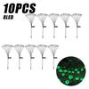 Halloween Outdoor Scary Eyeball Lights Led Green Warm White Multi Color Eyeball Blinking Firefly Lights Waterproof Solar Lights
