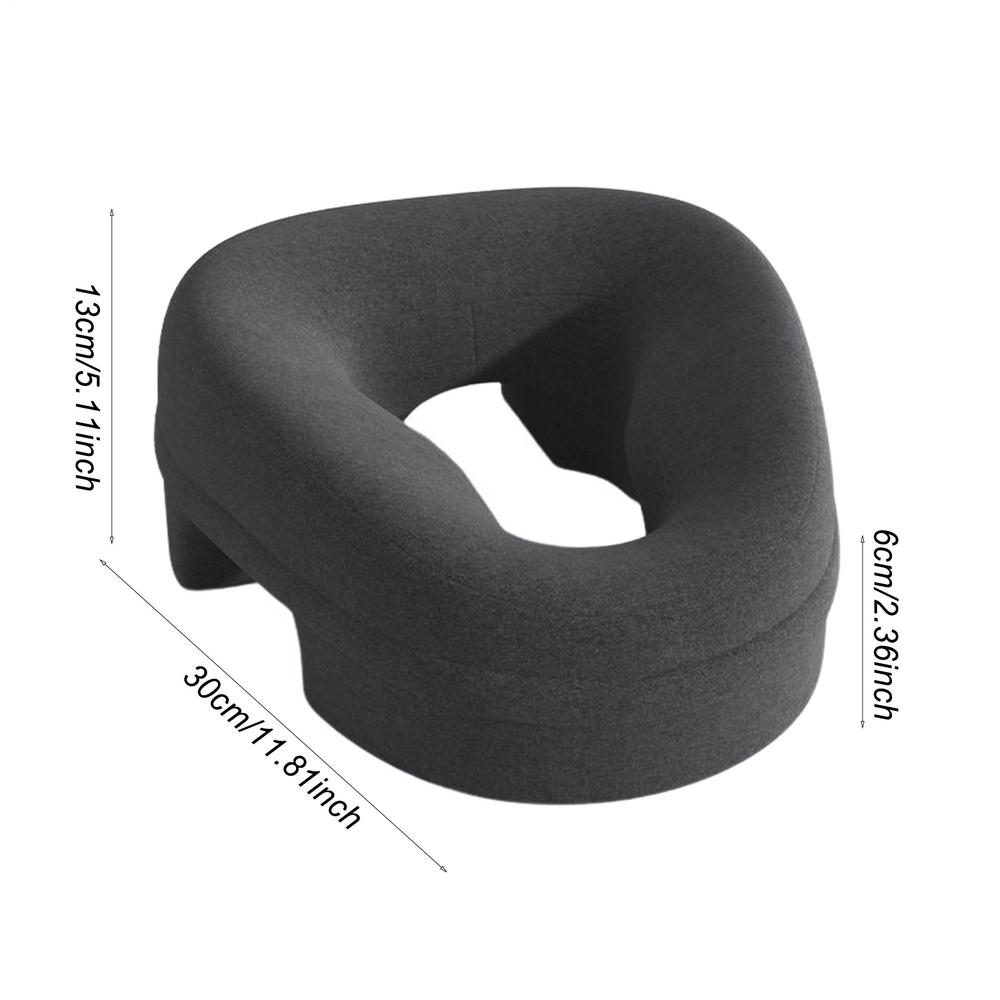 

Подушка лицом вниз для сна Подушка для поддержки шеи Подушка лицом вниз для домашнего массажа Подголовник для массажного восстановительного оборудования темно-серого