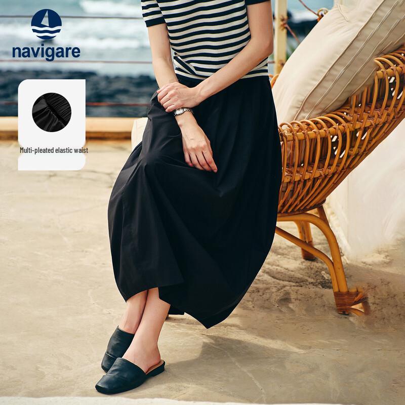 Navigare Women's Lightweight Elegant Mid-length Skirt