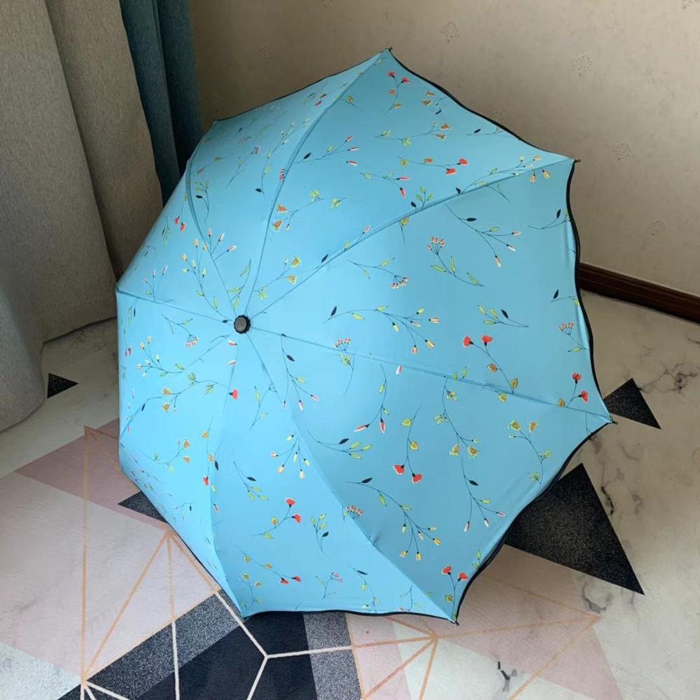 

Лидер продаж, портативный складной дождевик, ветрозащитный зонт, мужской дождевик, черная краска, анти-УФ-зонт от солнца/дождя, женский зонтик от солнца