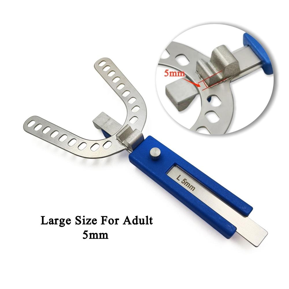 Dental Oral Centric Tray Set Impression Trays ProGauge for Bite Recording 2mm/3mm/5mmDenture Repair Occlusal Record Articulator