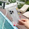 Cartoon Anti Sinking Air Waterproof Phone Bag Pouch for Apple IPhone Xiaomi Samsung Swimming Drifting Cute Touchable Lanyard