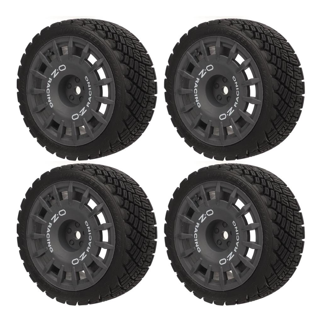 4 Pcs RC Car Tire Rubber Wheels High Wear Resistance Strong Cushioning 1Celsius10 RC On Road Tyres for
