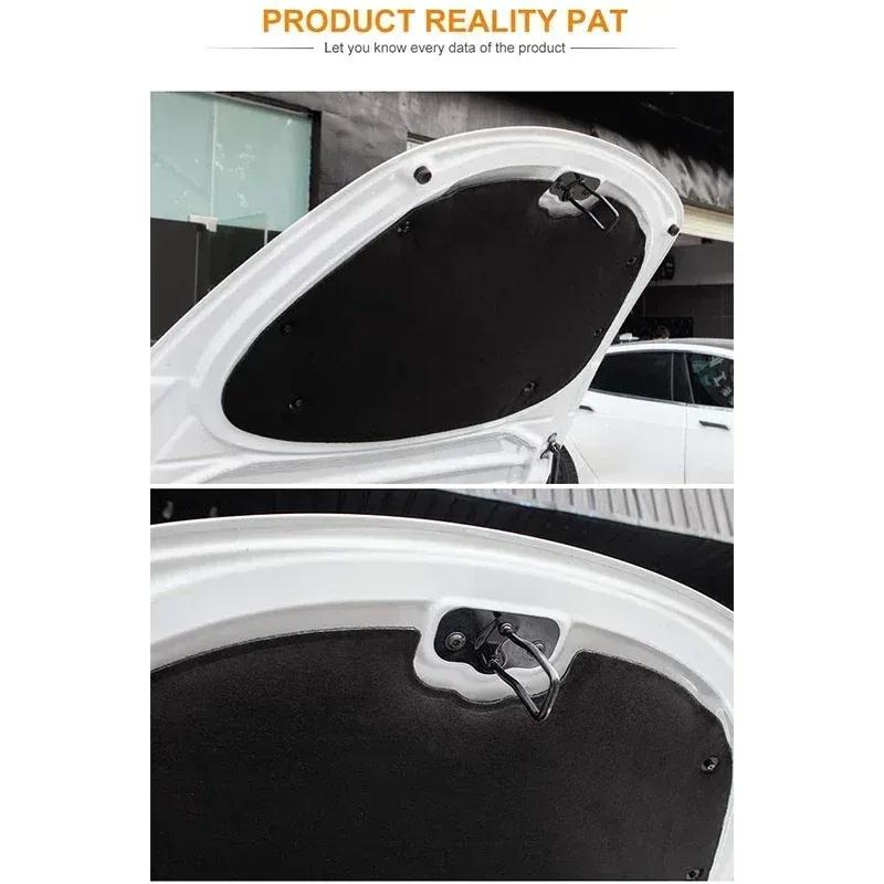 Front Hood Engine Soundproof Cotton Heat Ulation Pad Cover Mat For Tesla Model 3 2017- Anti-Shock Plate Car Modification