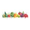 Fun-d7 Painted Fruits and Vegetables Kitchen Dining Room Home Beautification Wall Stickers Self-adhesive