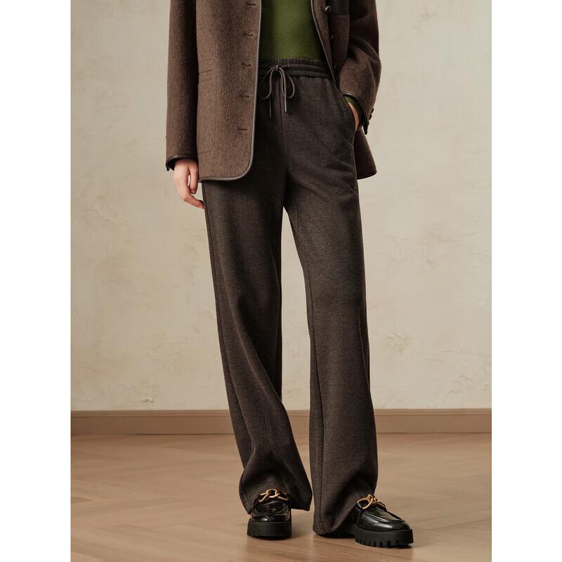 Jozze Anneaux Women's Cozy Wool Blend Straight-Leg Pants