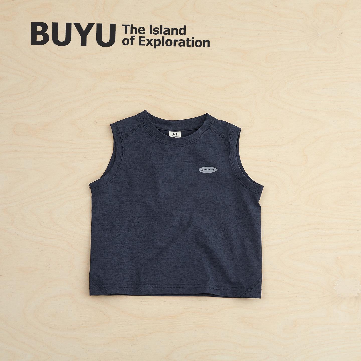 Boys  Quick-Dry Sleeveless Summer Vest – Breathable, Sweat-Absorbing, Trendy Sports Top. 90 cm