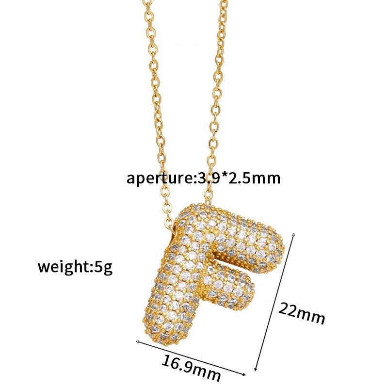 

Изысканное ожерелье из меди с золотым покрытием, цепочка для ключицы, 26 английских букв A-Z, ожерелье с подвеской, ювелирные изделия, ручная работа, DIY-ювелирные изделия 45cm