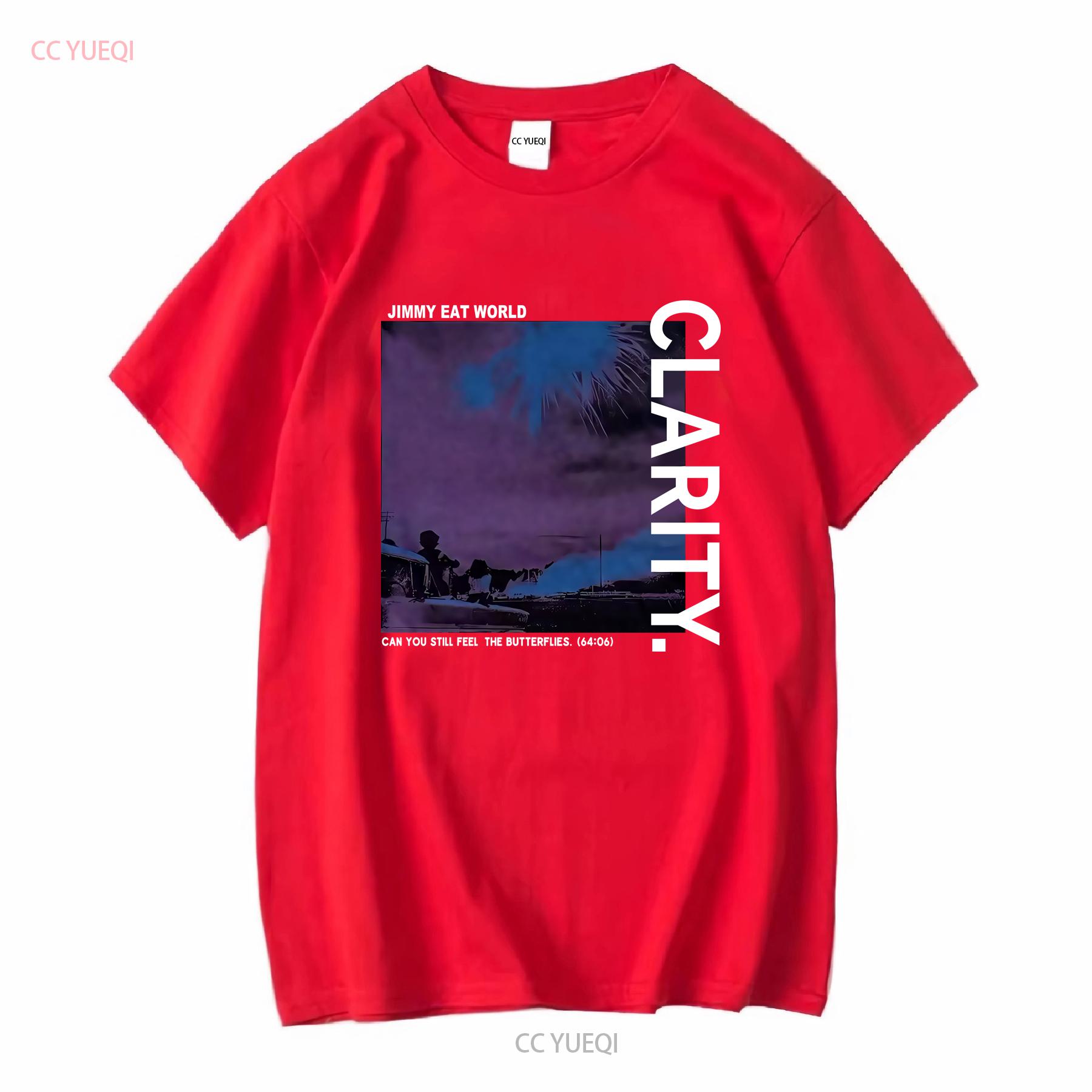 Jimmy Eat World Band Clarity Album T Shirt vintage Washed fashion Top For Everyday Wear Stretched streetwear homme Soft Casual S