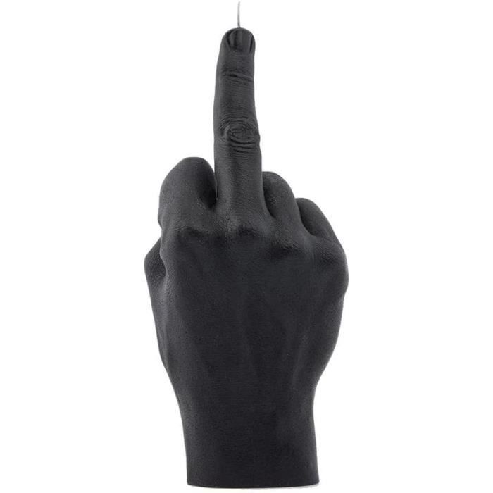 Scented Candle - Middle Finger Candle - Black - Soy Wax - Decorative Humor