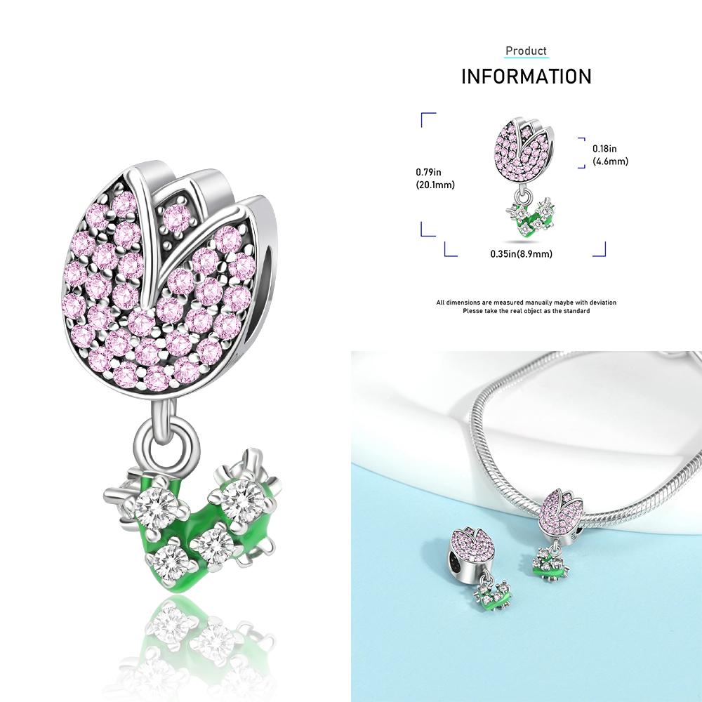 Zircon Heart Clip Charms Flower Clover Charm Copper Sea Turtle Beads Fit Diy Original Bracelet Jewelry