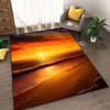 1PC Sunset beach picturesque scene Print Carpet Rug for Living Room Bedroom Sofa Doormat Home Decor Non-slip Floor Mat