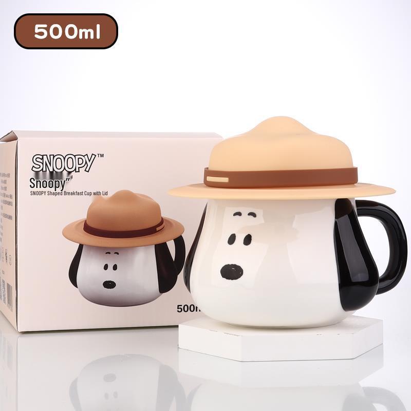 Charming Ceramic Mug for Girls – Cute and Versatile: Water, Milk, Coffee Cup & Souvenir Birthday Gift 500mL