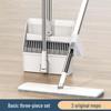JINGRUIXIANG Hands-Free Flat Mop & Broom Dustpan Set