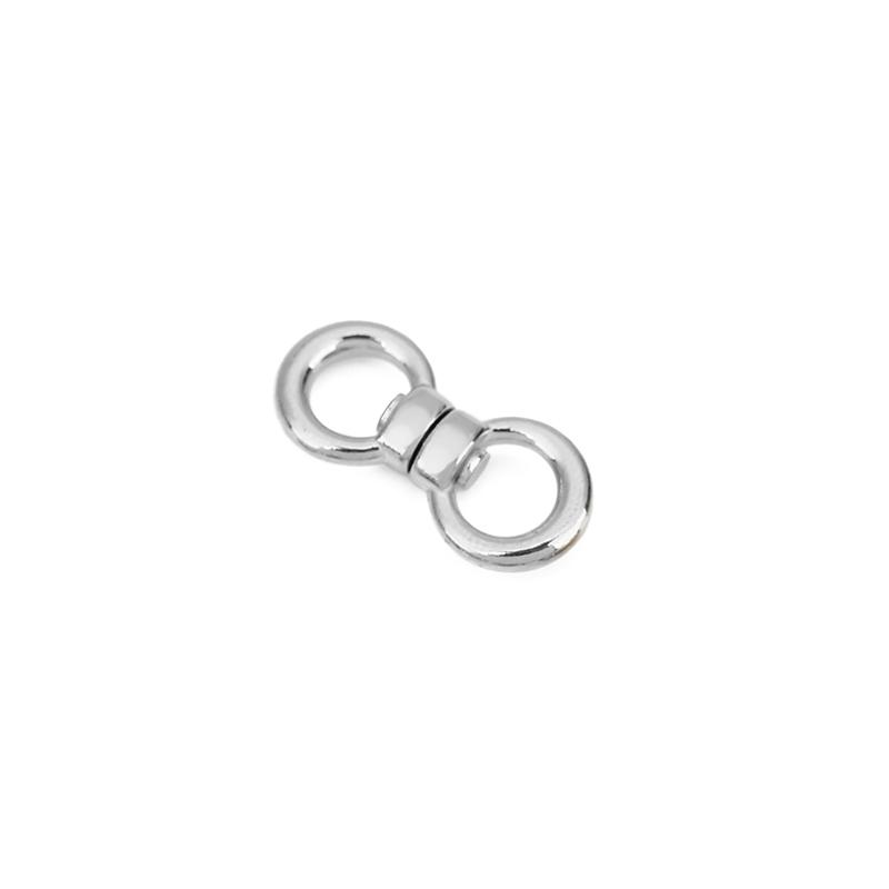 

5pcs PVD Stainless Steel Rotating Keyrings Keychains Accessories Never Fade Heart Key Ring Buckle Key Chain For Jewelry Making