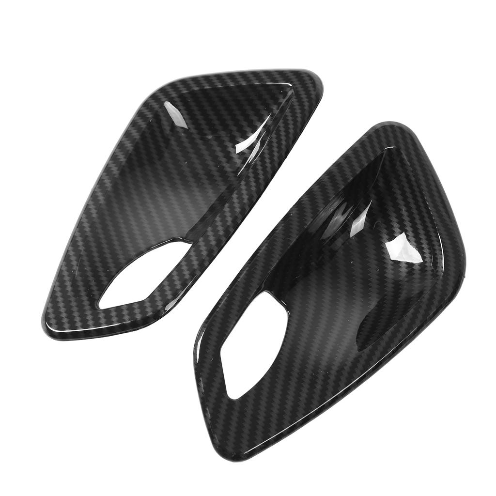2 Stück Auto Innen Türschale Griffabdeckung Carbonfaser Stil Ersatz für 3er E90 2005?2012