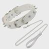 Exaggerated Rivet Collar & Leash Set for Adults