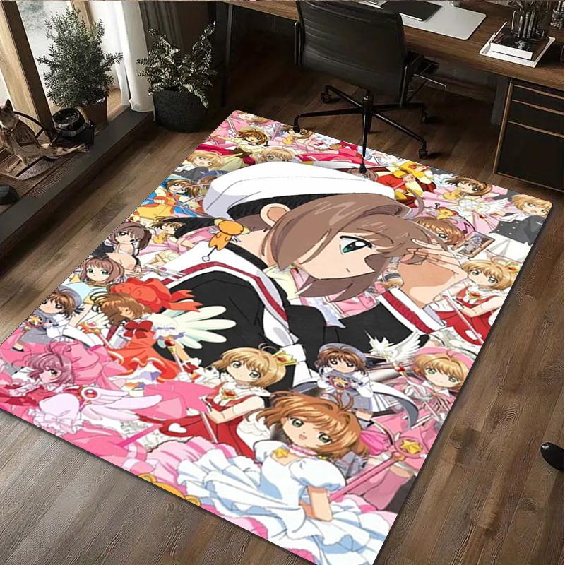 Anime Character Rug Carpet Office Decorative Carpet For Living Room Bedroom Door Mat Floor Rug Computer Chair Area Rug