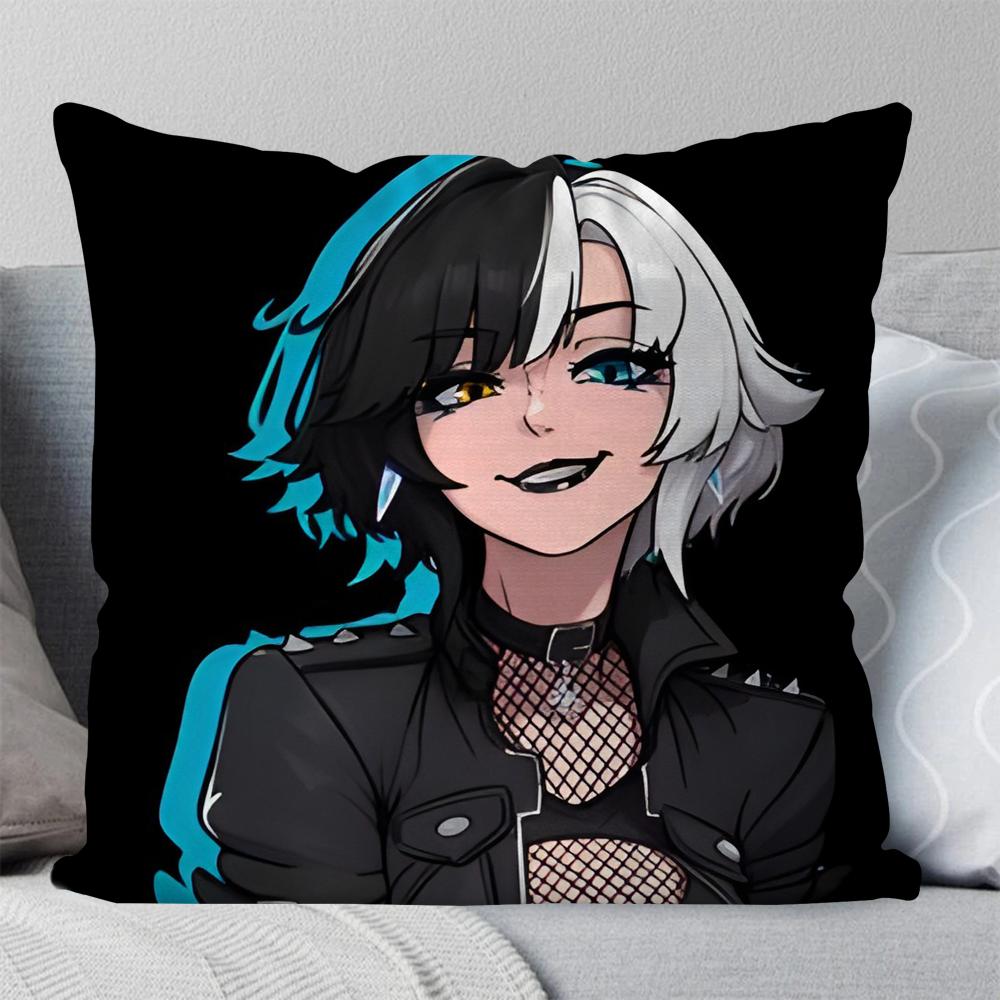 Luna S-Snow Game M-Marvel Rivals Pillow Case Square Pillow Bedroom Sofa Leisure Comfort CushionLiving Room Home Decoration 40X40