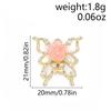 5pcs Luxury Crystal Butterfly Charms Pendants for Necklace Earrings Bracelet DIY Jewelry Making Accessories Supplies