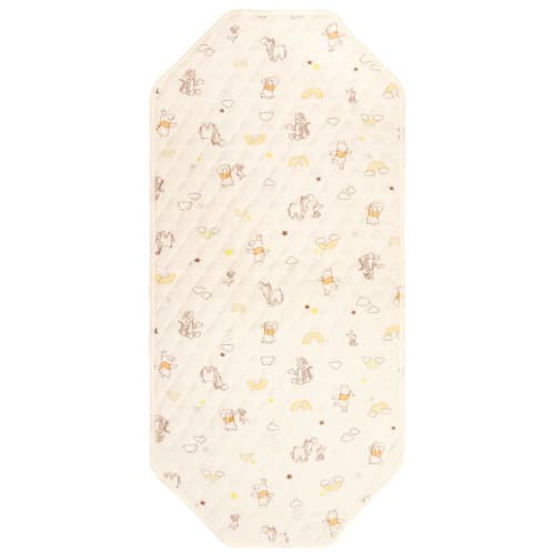 

Покрывало для детской кроватки un doudou 60 x 130 см Disney Pooh & Friends 100% хлопок ворсовое одеяло водопоглощающая отделка сетчатая подкладка с эластичными углами NZ3222-G