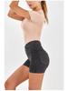 European & American Women's High-Waisted Butt-Lifting Denim Yoga Shorts with Pockets, Slimming 3/4 Length.